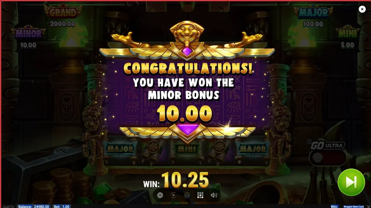 Mumi ramah dalam permainan slot Wrappin’ More Gold